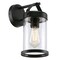 Westinghouse Fixture Wall Outdoor 60W Jamestown, Textured Black Clear Seeded Glass 6579600 - alternate 3
